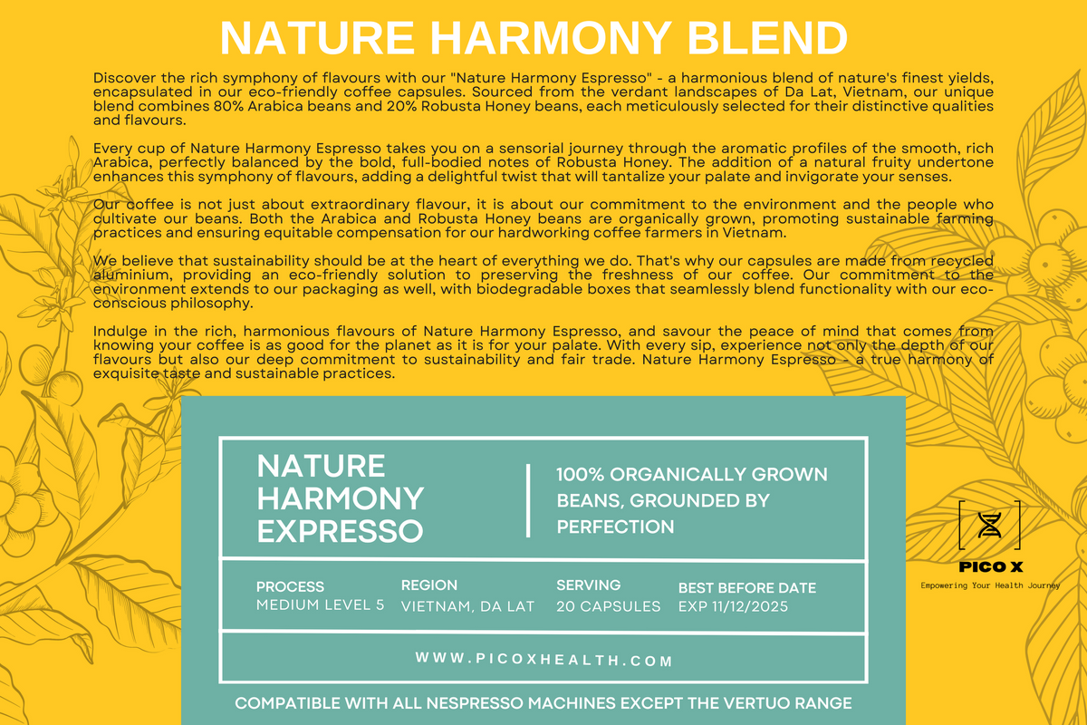 Nature Harmony Blend Expresso Coffee Capsule Pico X 