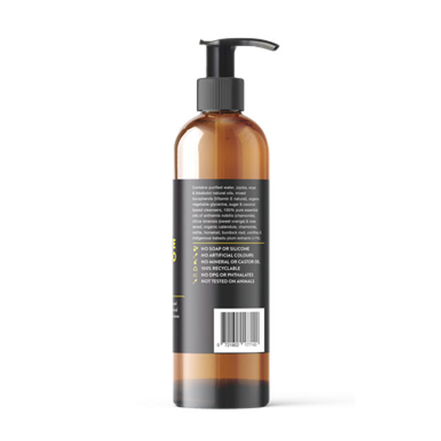Natural Sensitive Dog Shampoo (Chamomile, Sweet Orange and Rose Wood) Pico X 